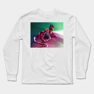 Boy with his cat Long Sleeve T-Shirt